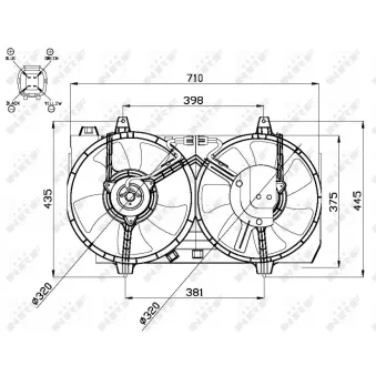 Ventilateur, refroidissement du moteur NRF