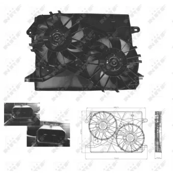 Ventilateur, refroidissement du moteur NRF