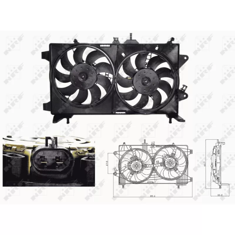 Ventilateur, refroidissement du moteur NRF 47676