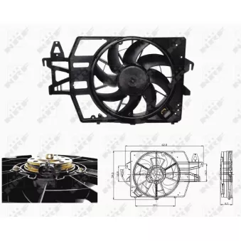 Ventilateur, refroidissement du moteur NRF 47683