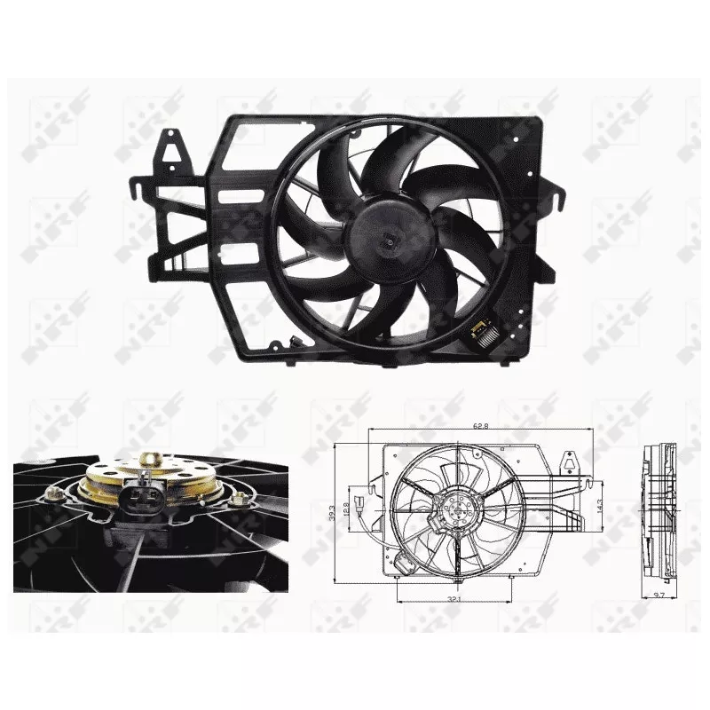 Ventilateur, refroidissement du moteur NRF 47683