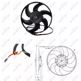 Ventilateur, refroidissement du moteur NRF