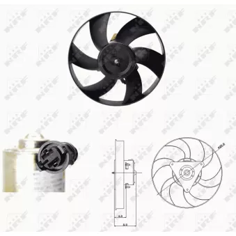 Ventilateur, refroidissement du moteur NRF 47692