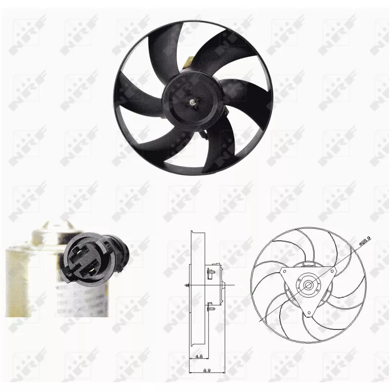 Ventilateur, refroidissement du moteur NRF 47692