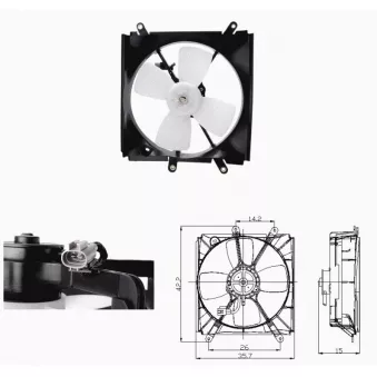 Ventilateur, refroidissement du moteur NRF 47693