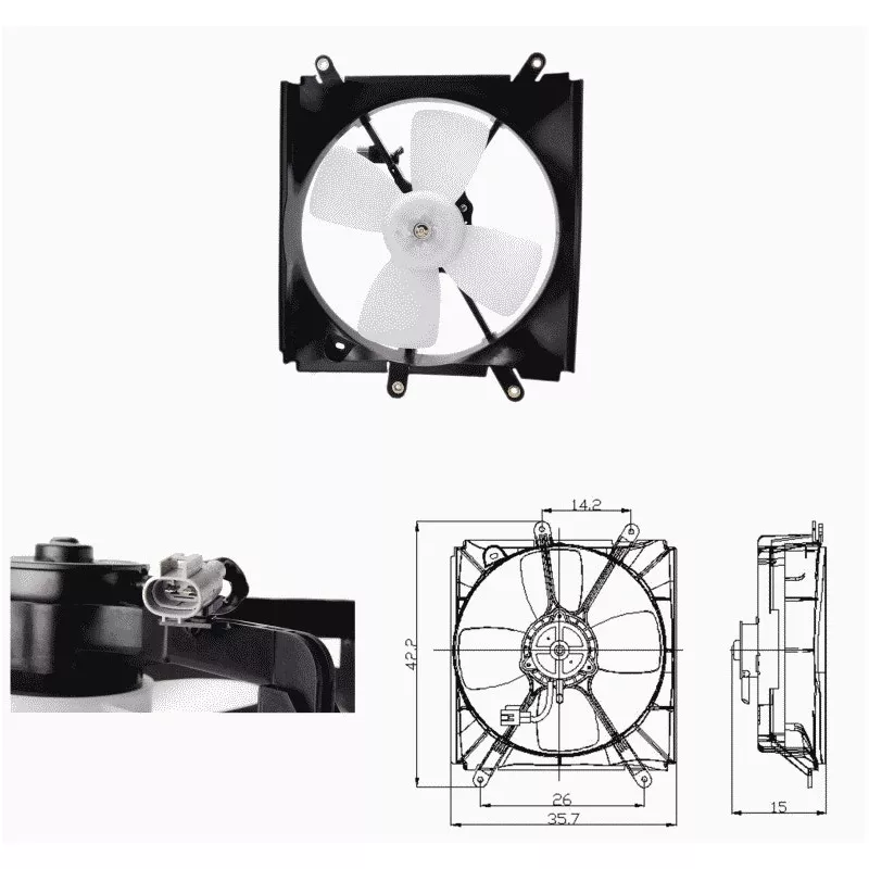 Ventilateur, refroidissement du moteur NRF 47693