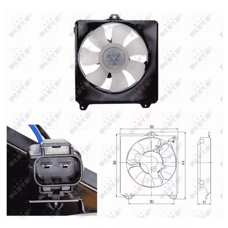 Ventilateur, refroidissement du moteur NRF 47694