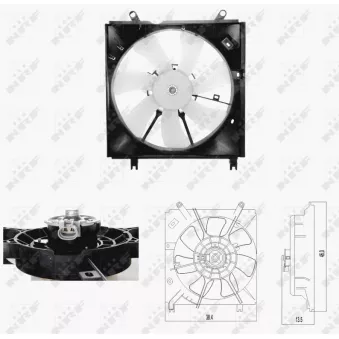 Ventilateur, refroidissement du moteur NRF