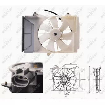 Ventilateur, refroidissement du moteur NRF