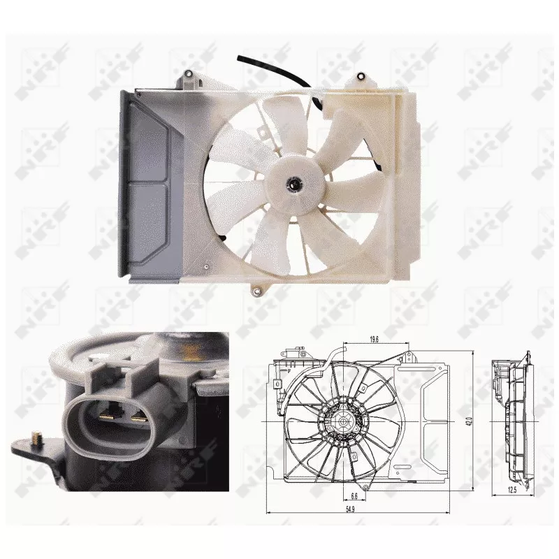 Ventilateur, refroidissement du moteur NRF 47697