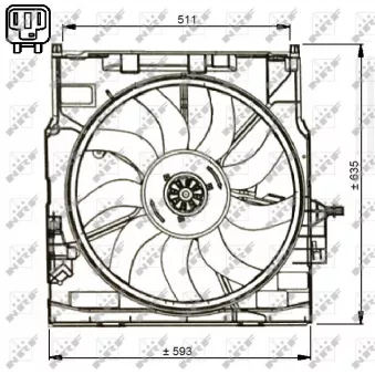 Ventilateur, refroidissement du moteur NRF