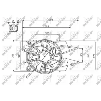 Ventilateur, refroidissement du moteur NRF