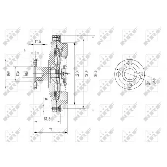 Embrayage, ventilateur de radiateur NRF