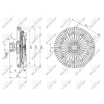 Embrayage, ventilateur de radiateur NRF 49582