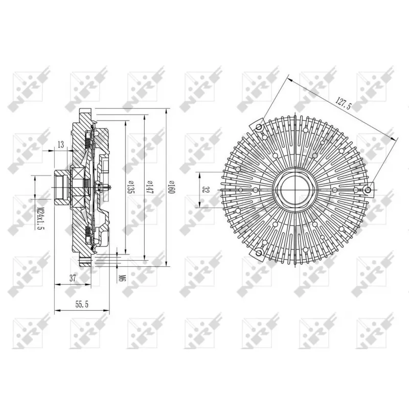 Embrayage, ventilateur de radiateur NRF 49631