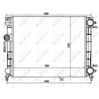 Radiateur, refroidissement du moteur NRF