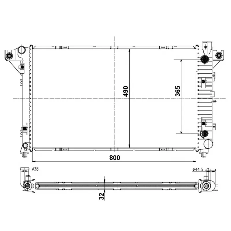 Radiateur, refroidissement du moteur NRF 50248