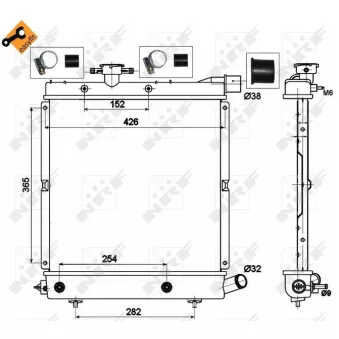 Radiateur, refroidissement du moteur NRF