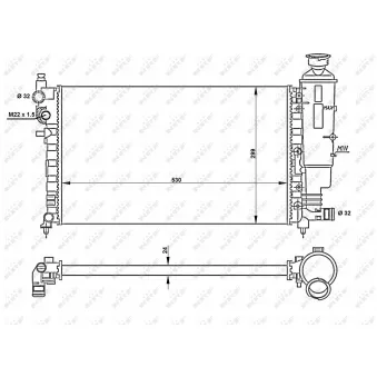 Radiateur, refroidissement du moteur NRF 50428