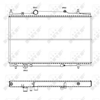 Radiateur, refroidissement du moteur NRF 50441