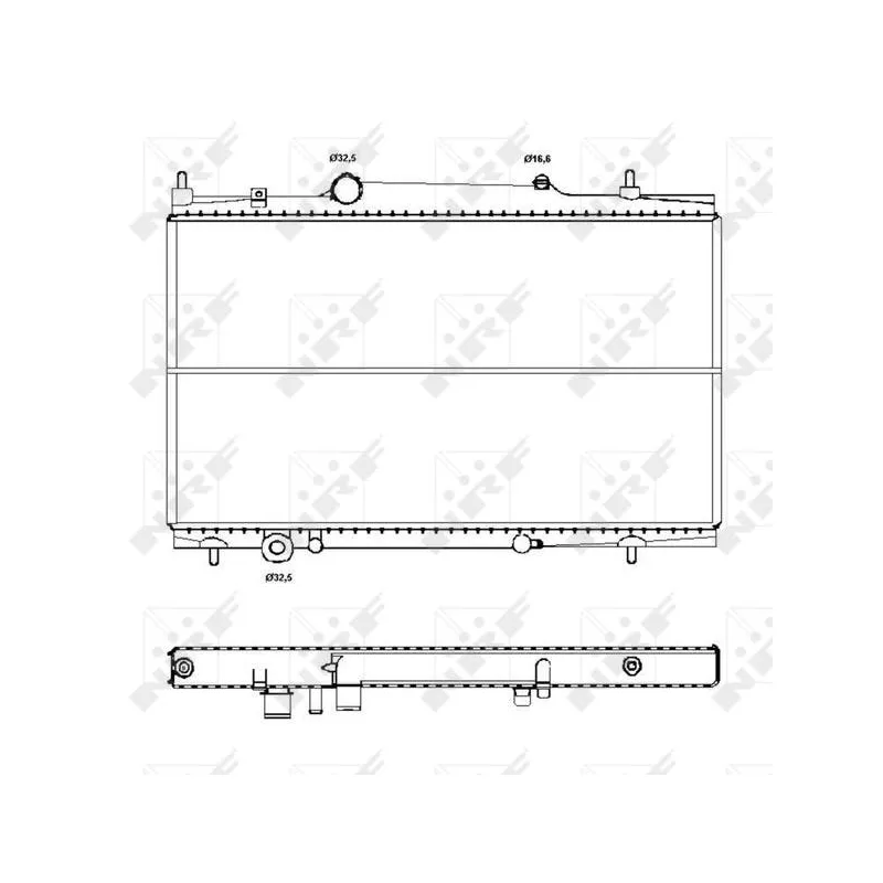 Radiateur, refroidissement du moteur NRF 50441