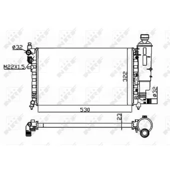 Radiateur, refroidissement du moteur NRF