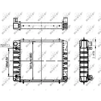 Radiateur, refroidissement du moteur NRF