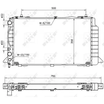Radiateur, refroidissement du moteur NRF