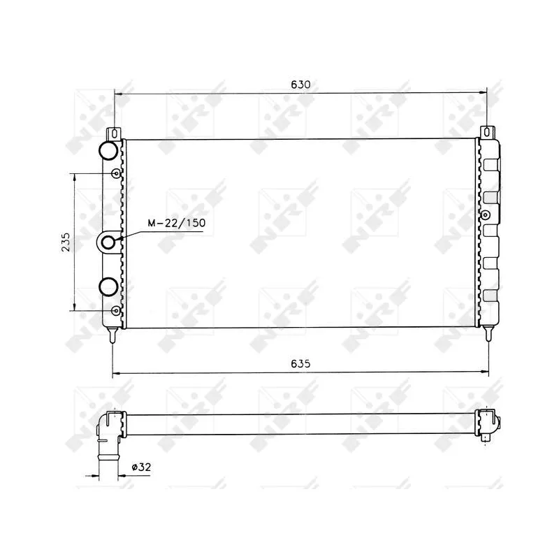 Radiateur, refroidissement du moteur NRF 50560