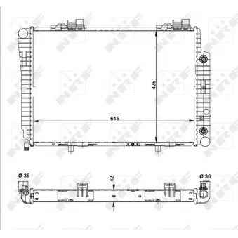 Radiateur, refroidissement du moteur NRF