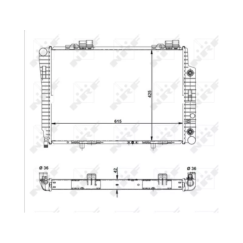 Radiateur, refroidissement du moteur NRF 51281