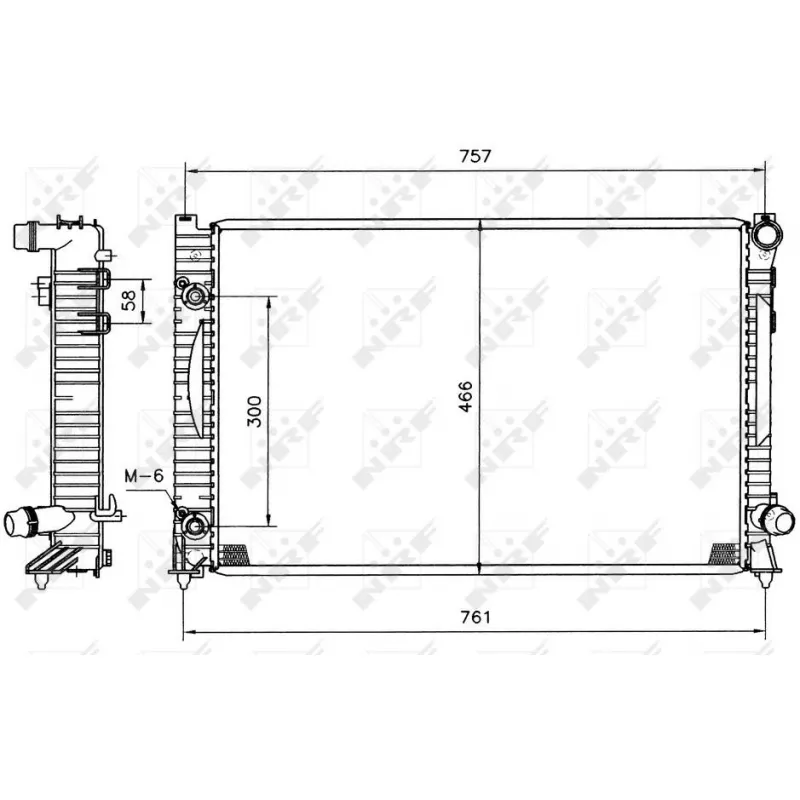 Radiateur, refroidissement du moteur NRF 51586