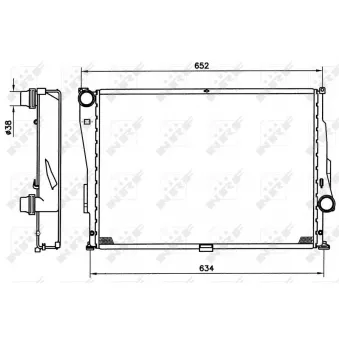 Radiateur, refroidissement du moteur NRF 51597