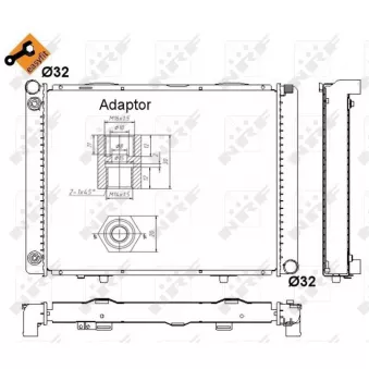 Radiateur, refroidissement du moteur NRF