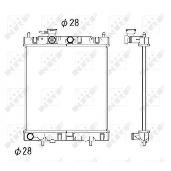 Radiateur, refroidissement du moteur NRF