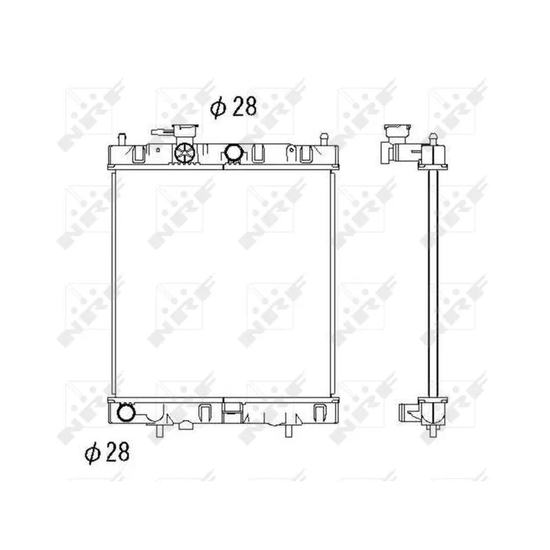 Radiateur, refroidissement du moteur NRF 52060