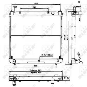 Radiateur, refroidissement du moteur NRF