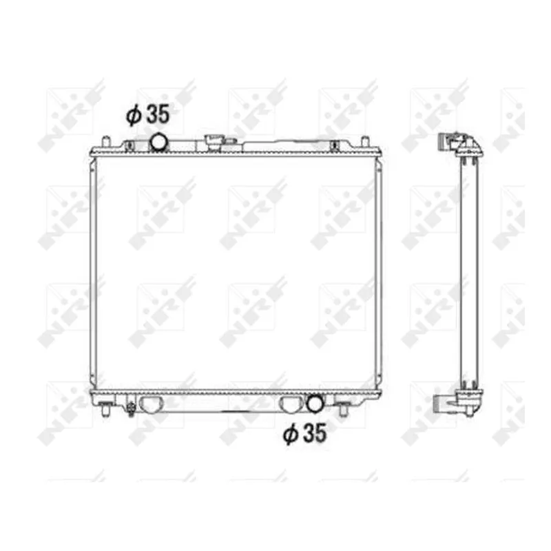 Radiateur, refroidissement du moteur NRF 52108