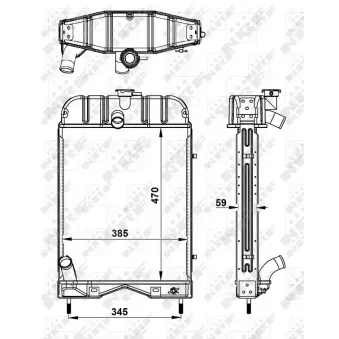 Radiateur, refroidissement du moteur NRF 52145