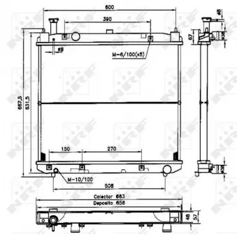 Radiateur, refroidissement du moteur NRF