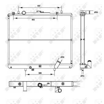 Radiateur, refroidissement du moteur NRF