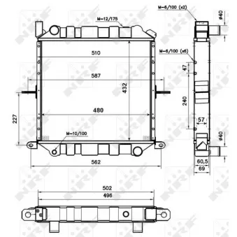 Radiateur, refroidissement du moteur NRF