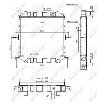 Radiateur, refroidissement du moteur NRF