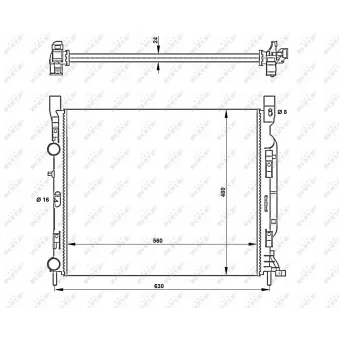 Radiateur, refroidissement du moteur NRF