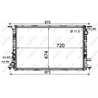 Radiateur, refroidissement du moteur NRF