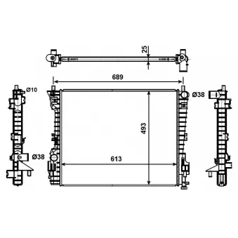 Radiateur, refroidissement du moteur NRF