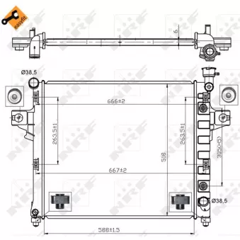 Radiateur, refroidissement du moteur NRF