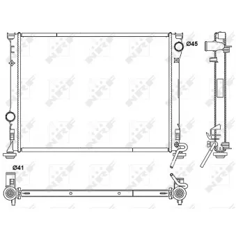 Radiateur, refroidissement du moteur NRF