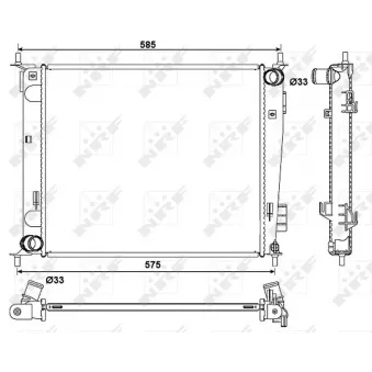 Radiateur, refroidissement du moteur NRF