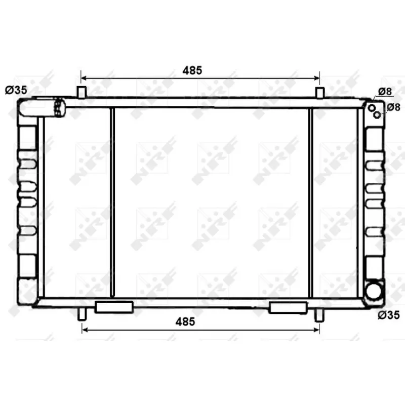 Radiateur, refroidissement du moteur NRF 53070
